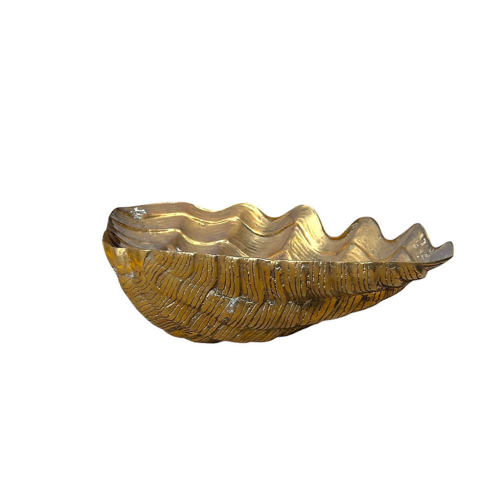 Miniatura: Mid Century Brass Clam Shell Ornament