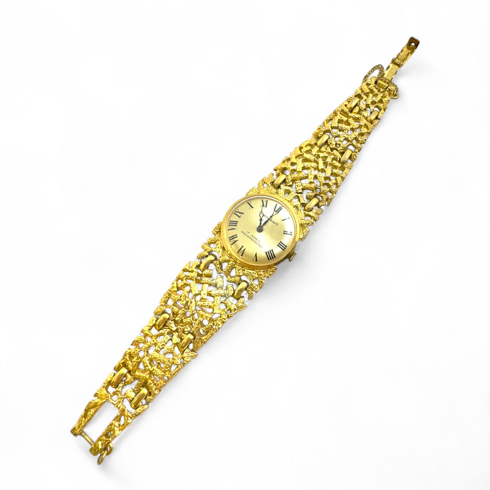 Miniatura: Rare Vintage Corocraft Gold Plated Manual Wind Dress Watch