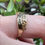 Thumbnail: 10ct Rose & Yellow Gold Diamond Floral Crisscross Ring 