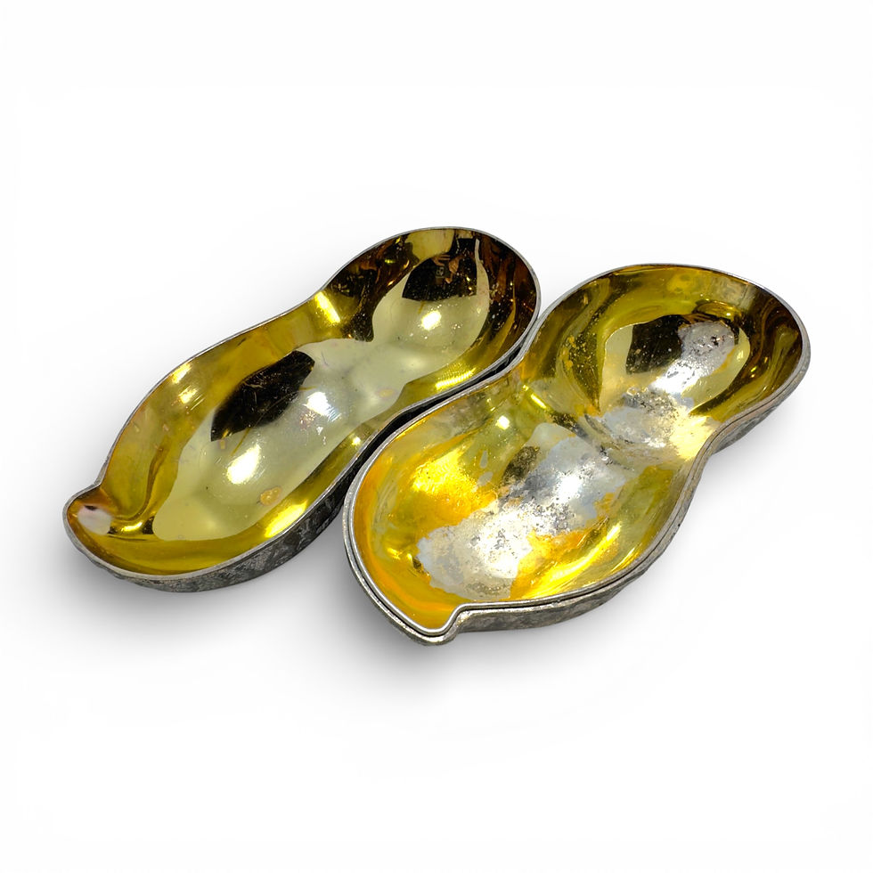 Miniatura: Vintage Novelty Metal Peanut Shaped Box 18.5cm
