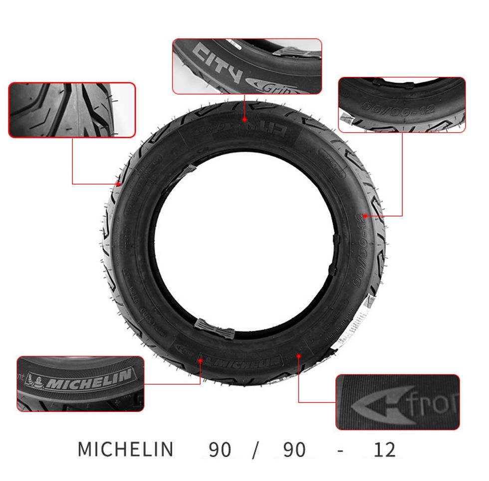 Thumbnail: Michelin City Grip 90/90-12 Tubeless Tyre