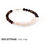 Thumbnail: Black Obsidian Natural freshwater Pearl Elegant Black White Silver Bracelet