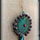 Thumbnail: Large Unique Garnet Ruby Jasper Gemstone Pendant Verdigris Copper & Gold-filled