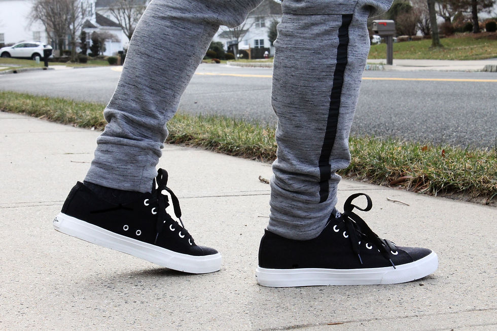 Thumbnail: Fear0 NJ Unisex Simple Black/White Loafer SB Canvas Sneakers Shoes