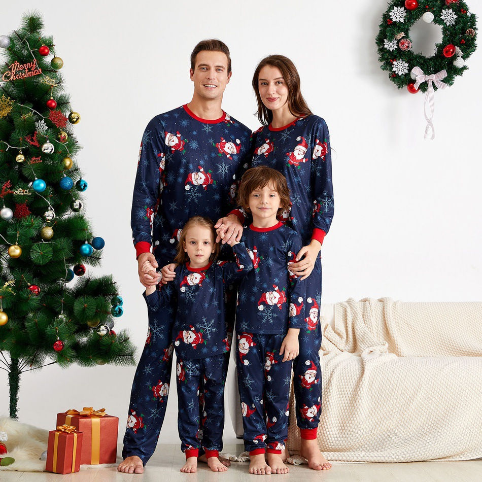 Thumbnail: European American Printed Long Sleeve Matching Family Pajamas