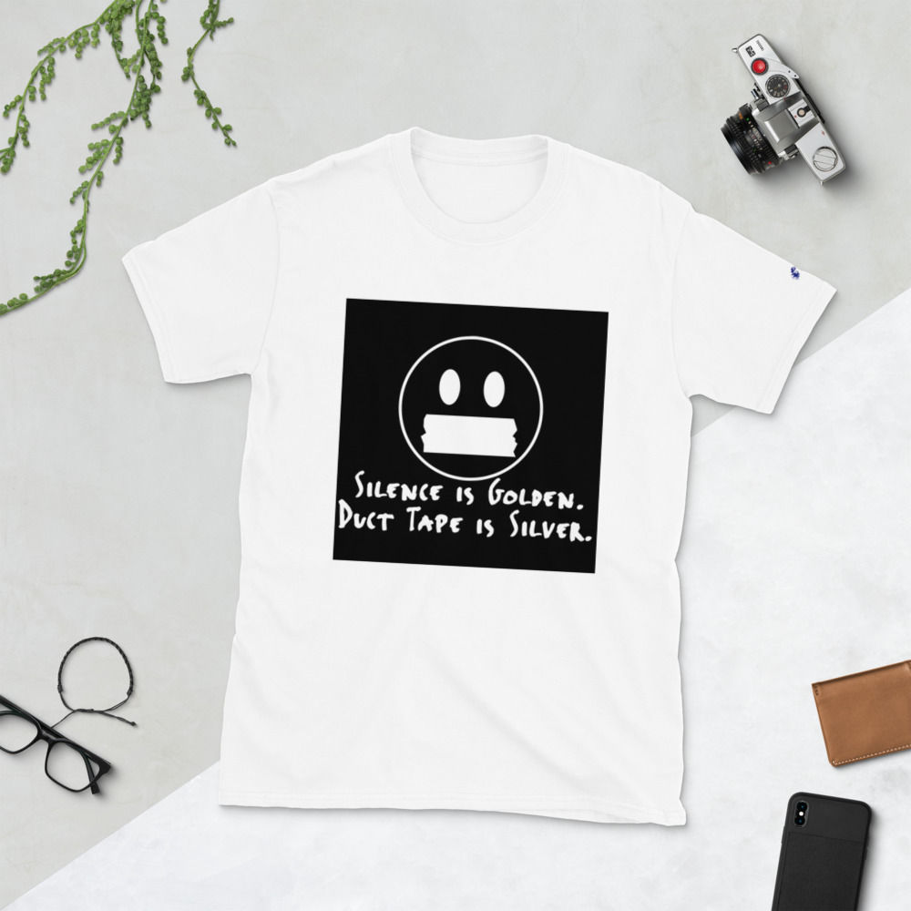 Silence Is Golden Duct Tape Is Silver Short-Sleeve Unisex T-Shirt