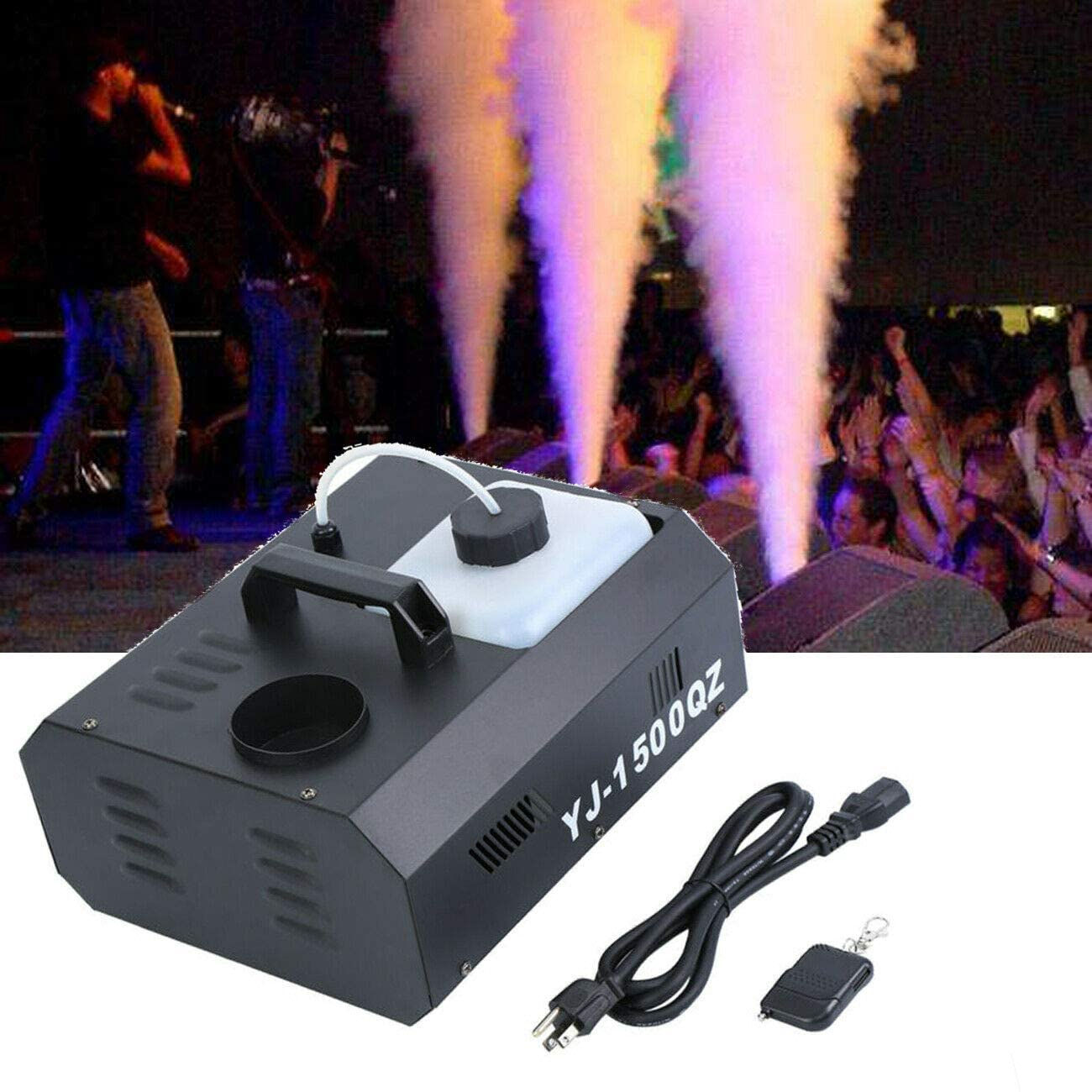 Vertical Smoker Stage 1500W Fog Machine Up Spray DMX Fogger with Wireless Remote