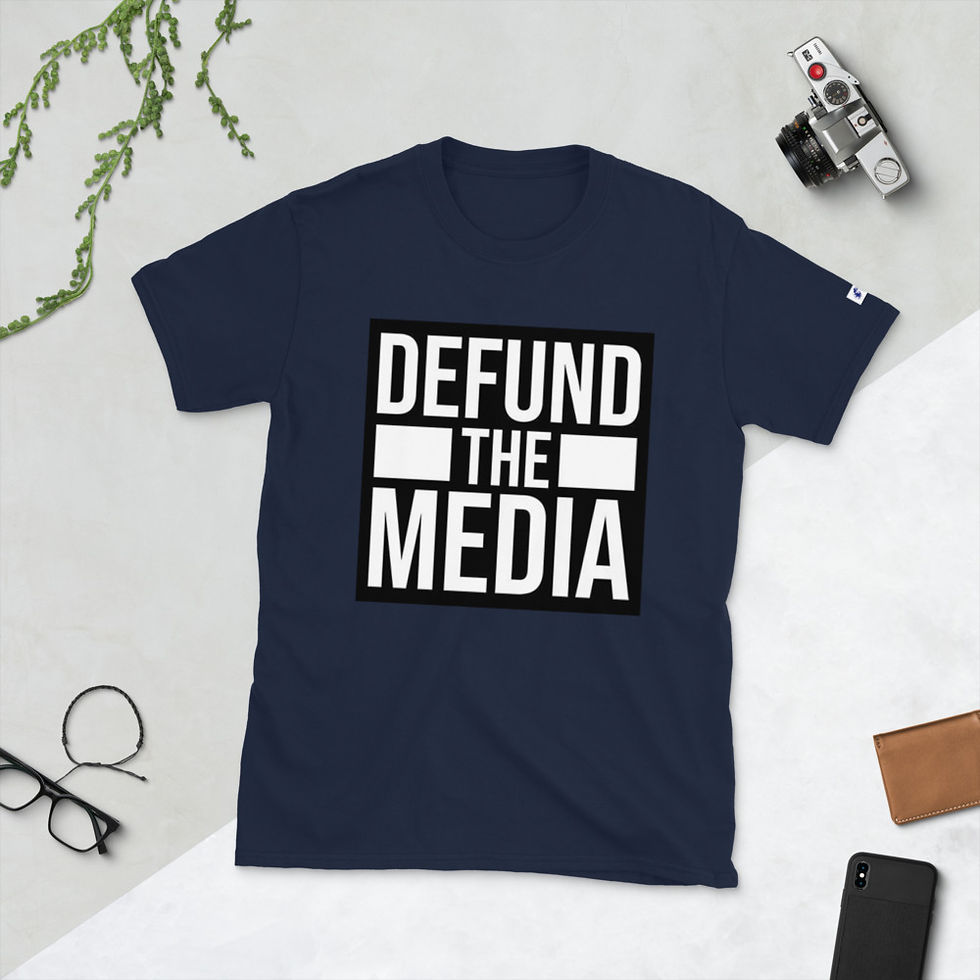 Miniatura: Defund The Media Short-Sleeve Unisex T-Shirt