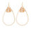 Thumbnail: Hde3070 - Open Teardrop With Rondelle Beads Earrings