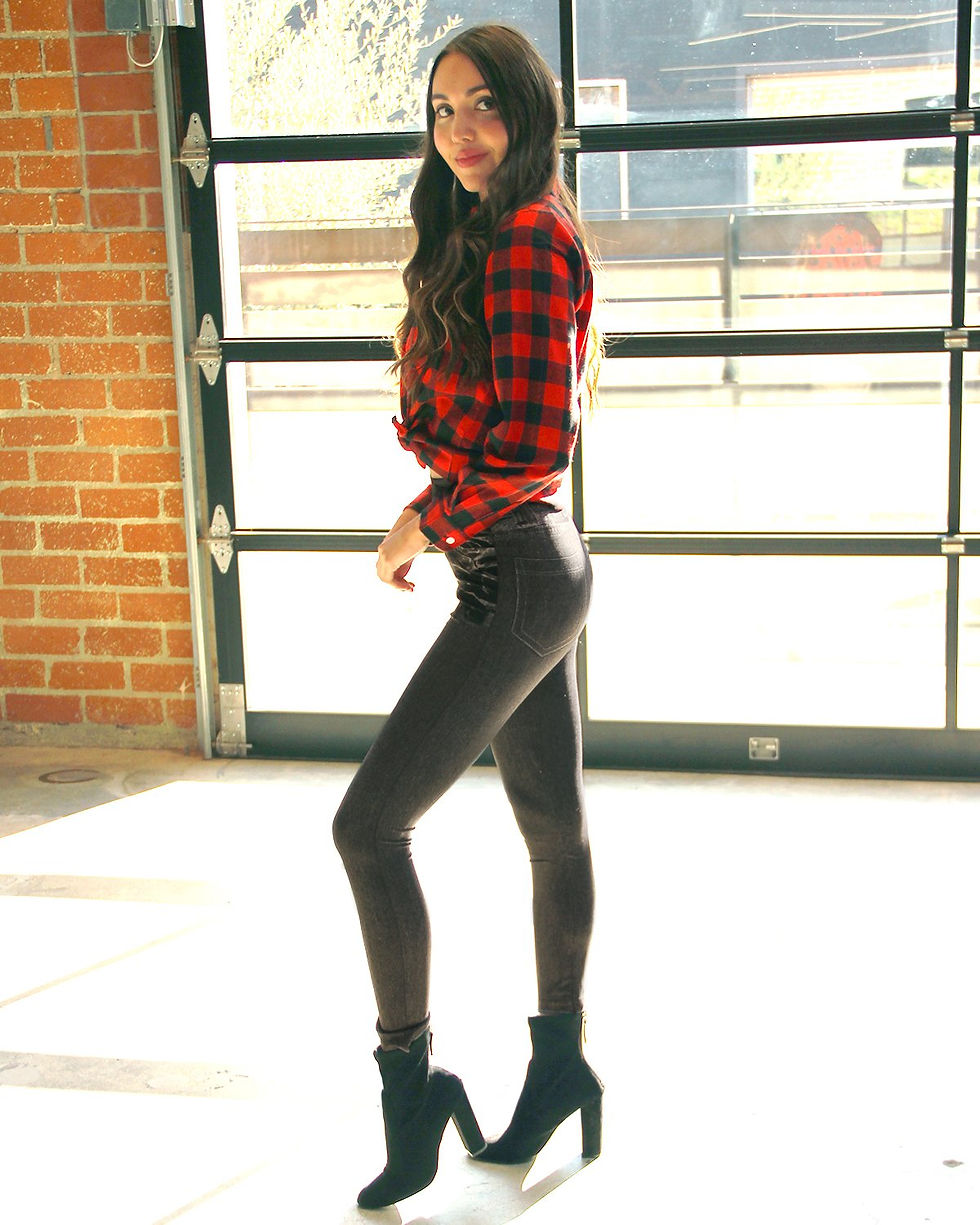 Thumbnail: Cemizo Long Sleeve Flannel Shirt - Red