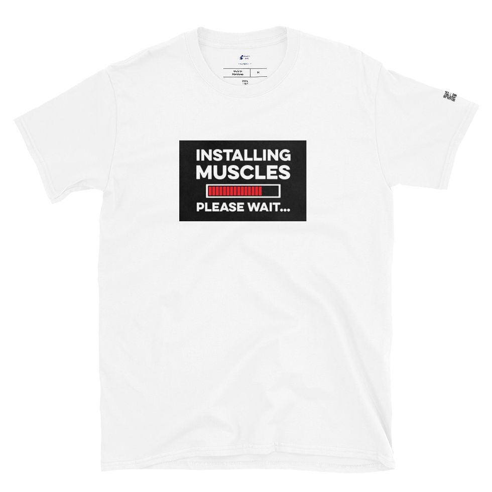 Miniatura: Installing Muscles Novelty Short-Sleeve Unisex T-Shirt