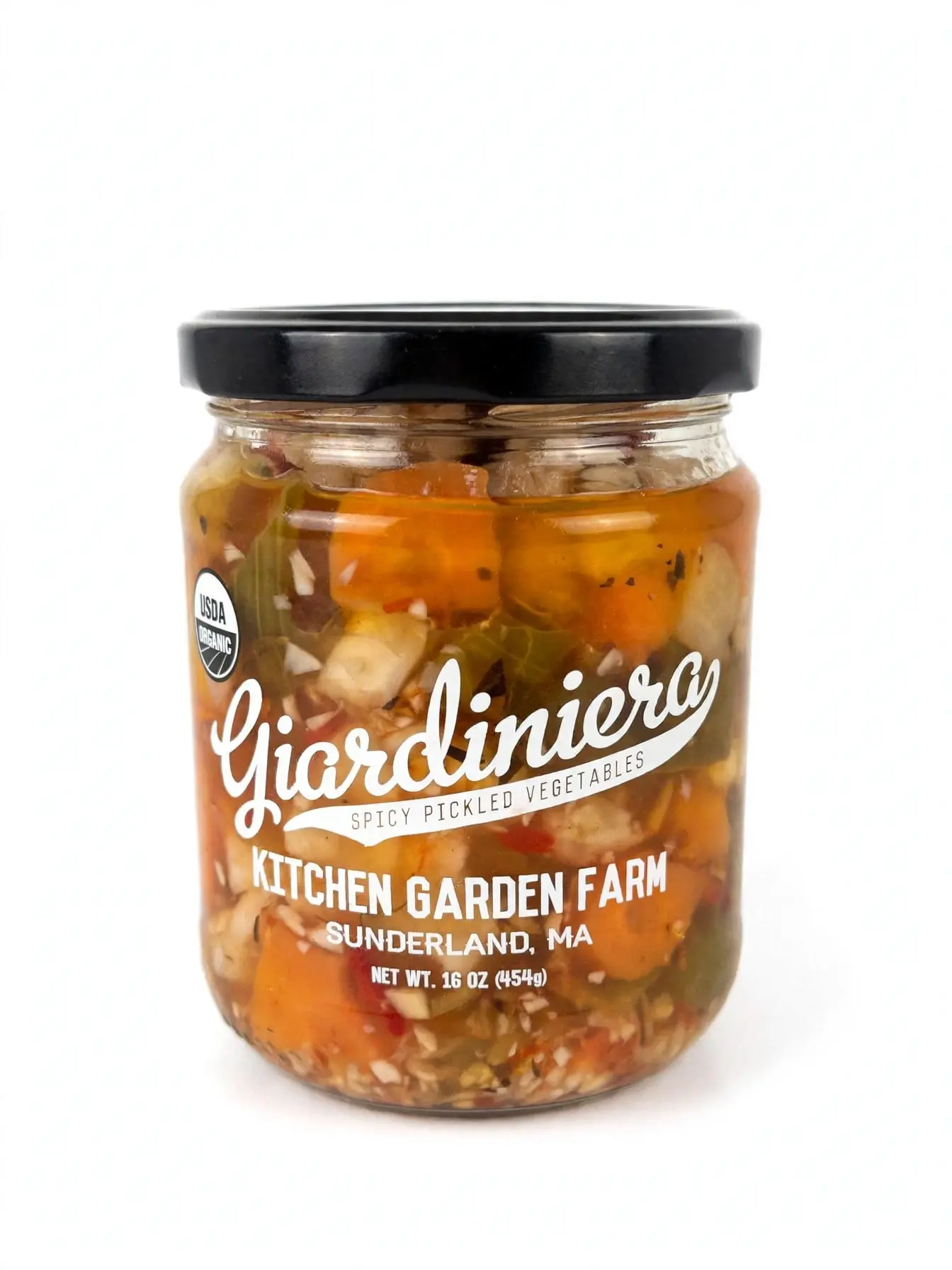 Kitchen Garden Farm Giardiniera Spicy Pickled Vegetables - USDA Organic 2 Jars