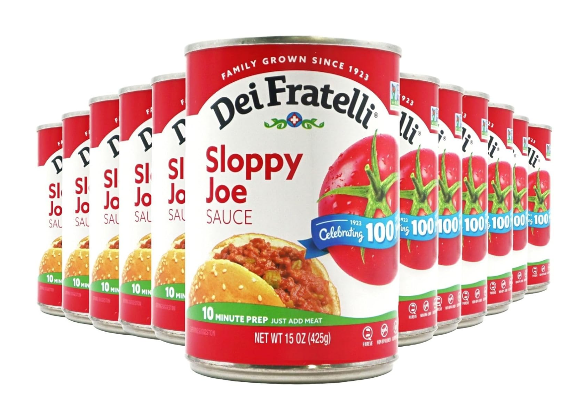 Dei Fratelli Sloppy Joe Sauce (15oz - 12 pack) - Vine-Ripened Tomatoes