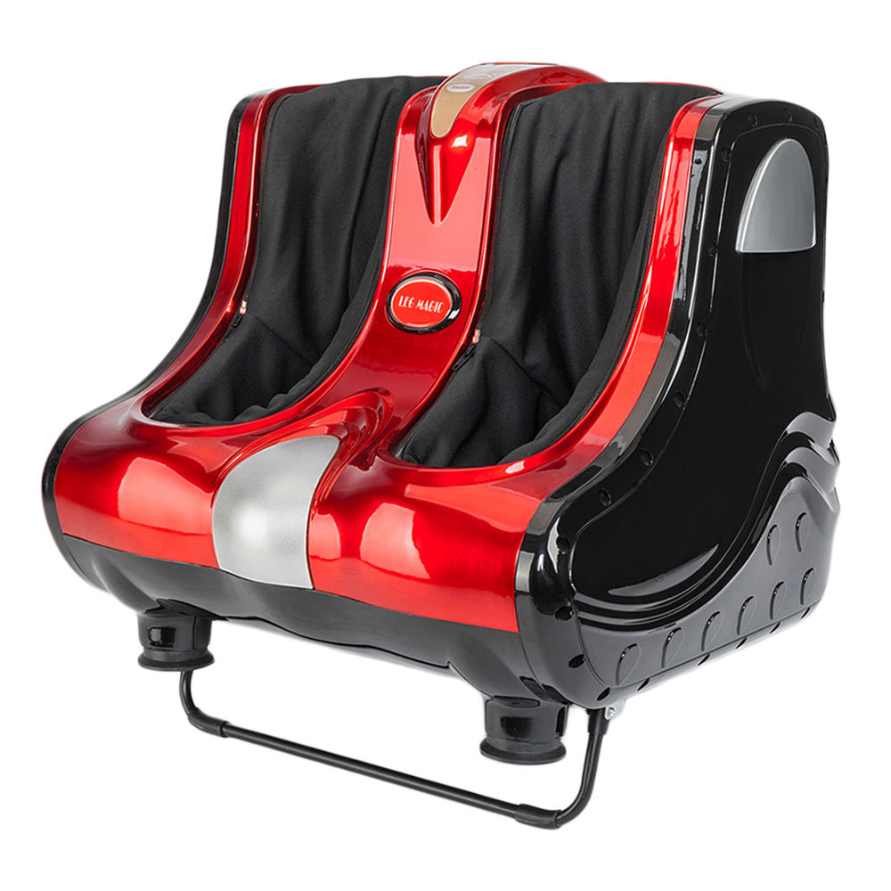 Smart Kneading Rolling Vibration Shiatsu Foot Calf & Leg Massager - Red