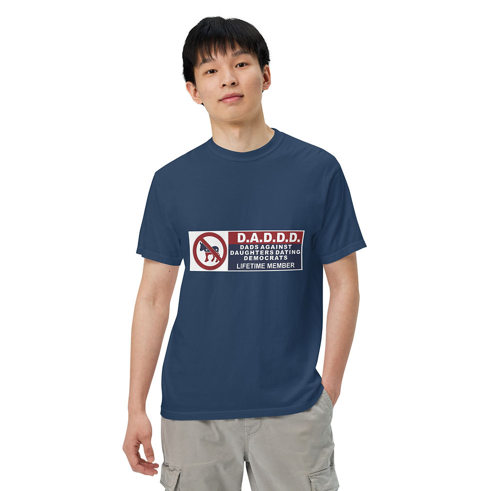Thumbnail: DADDD - Dads Against Daughters Dating Democrats Unisex Heavyweight T-shirt