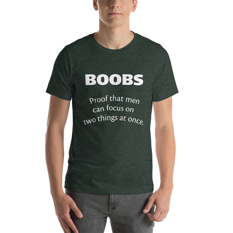 Miniatura: Boobs Short-sleeve unisex t-shirt