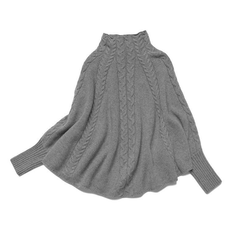 Thumbnail: Women's Custom Poncho Cashmere Sweaters