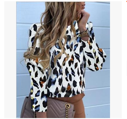 Miniatura: Pineapple White Long Sleeve Blouses