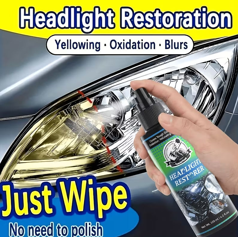 Thumbnail: Car Headlight Repair And Refurbishment Solution, Removes Yellowing Oxidation 2Pk