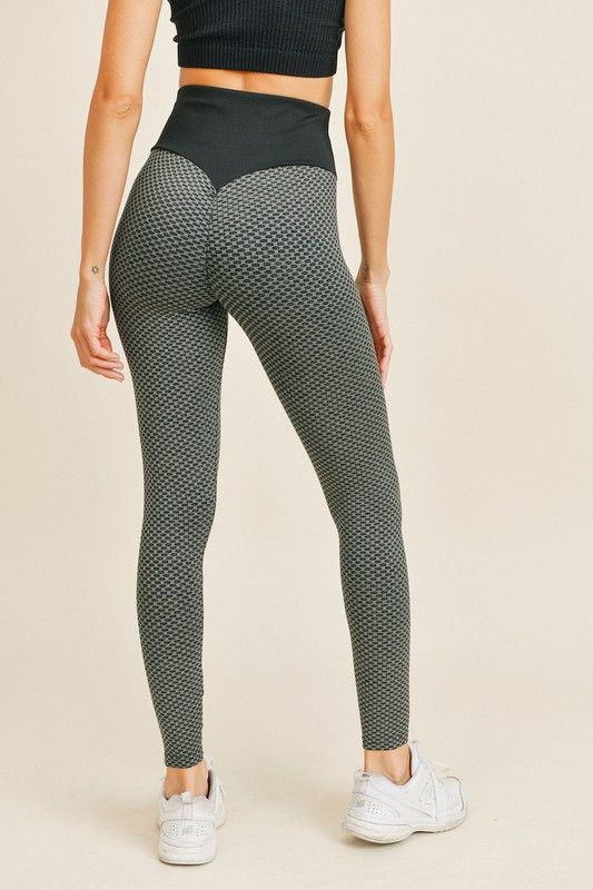 Thumbnail: Textured Butt Lifting Active Leggings
