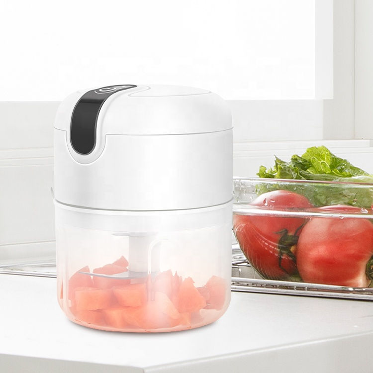 Thumbnail: Mini Electric Food Vegetable Chopper USB Connector 250ml