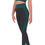 Thumbnail: Trois Seamless Legging - Black With Teal Blue