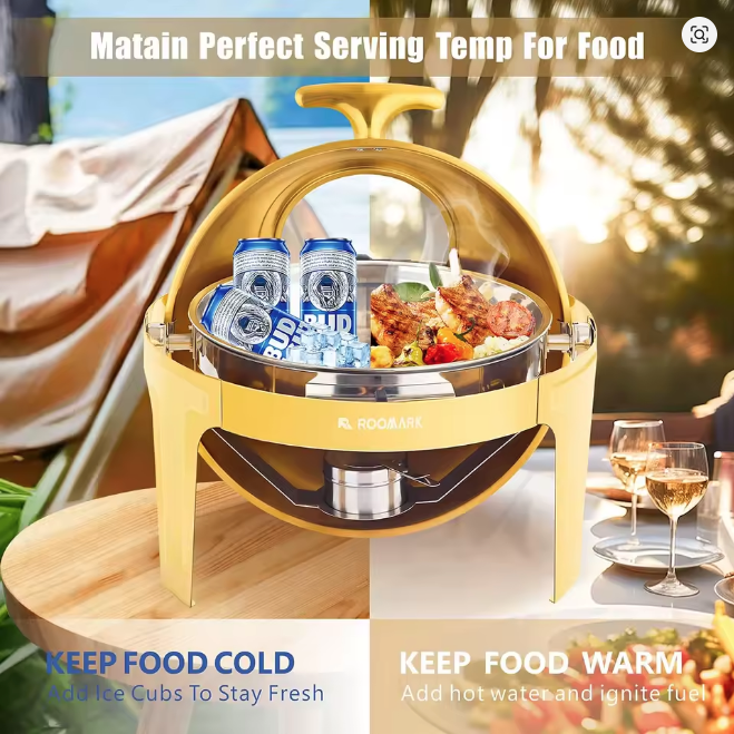 Thumbnail: Chafing Dish Buffet Set , High Grade Stainless Steel Catering with Warmer
