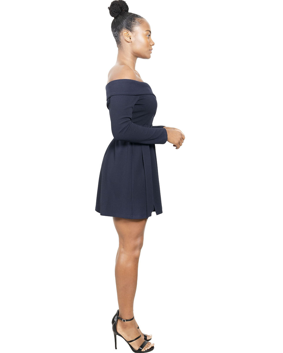Miniatura: Royalton Off-Shoulder Long Sleeve Mini Dress