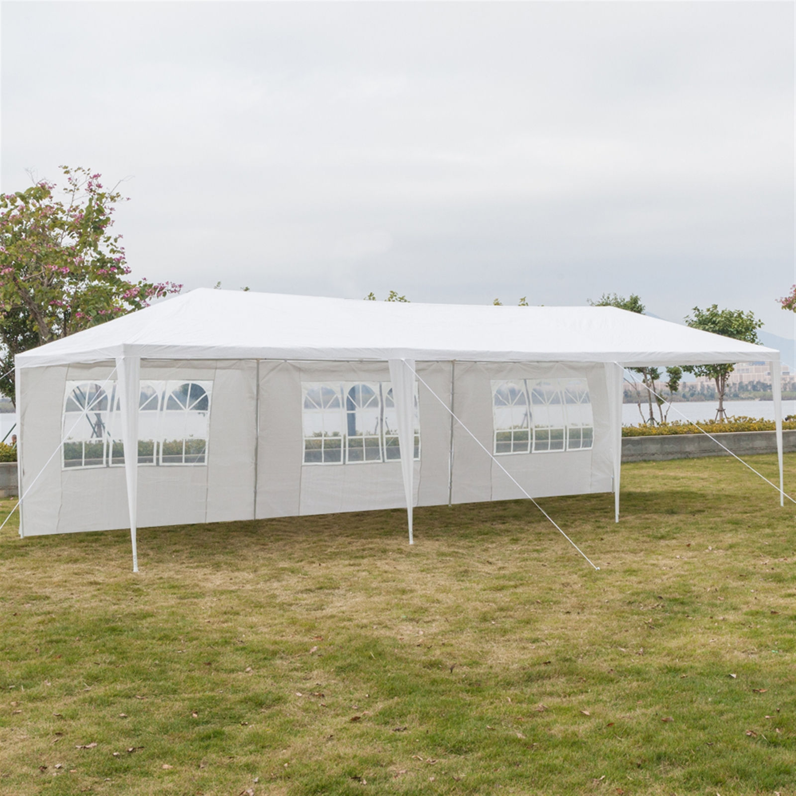 3 x 9 Meter Five Side Waterproof Canopy Tent with Spiral Tubes