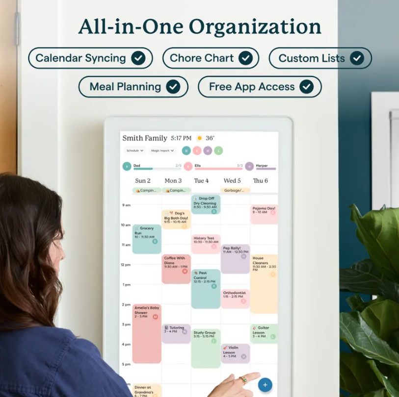 Thumbnail: Skylight - Calendar Max: 27 inch Touchscreen Smart Calendar and Family Organizer