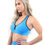 Miniatura: Positano Activewear Sports Bra - Aqua [MADE IN ITALY] - Size Small