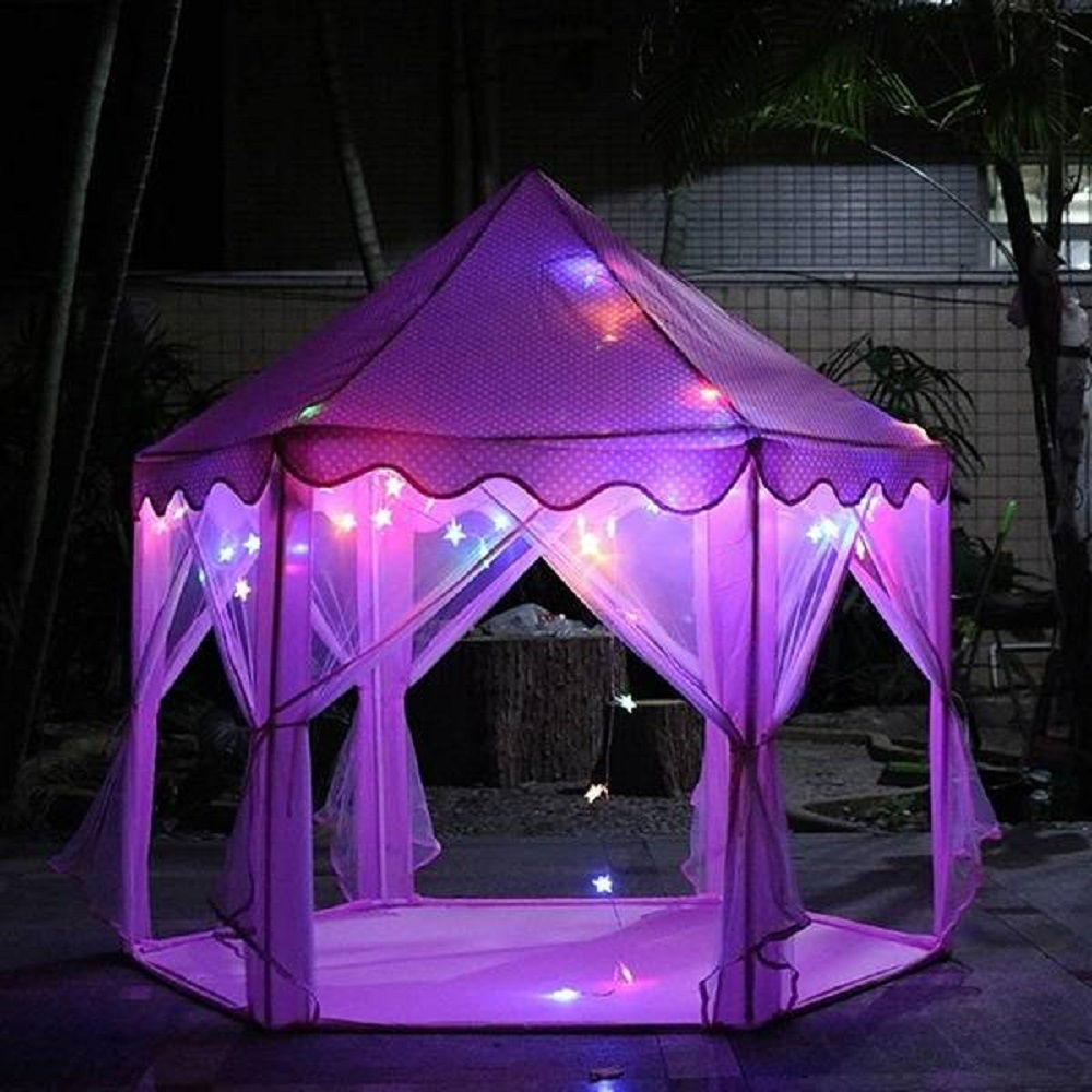 Outdoor Indoor Portable Folding Princess Castle With LED Lights