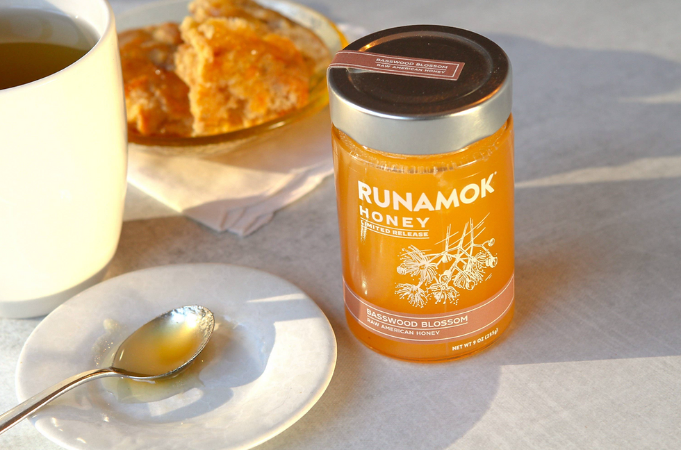 Miniatura: Runamok Basswood Honey | Authentic & Pure Raw Honey | Gluten Free & Natural Swee