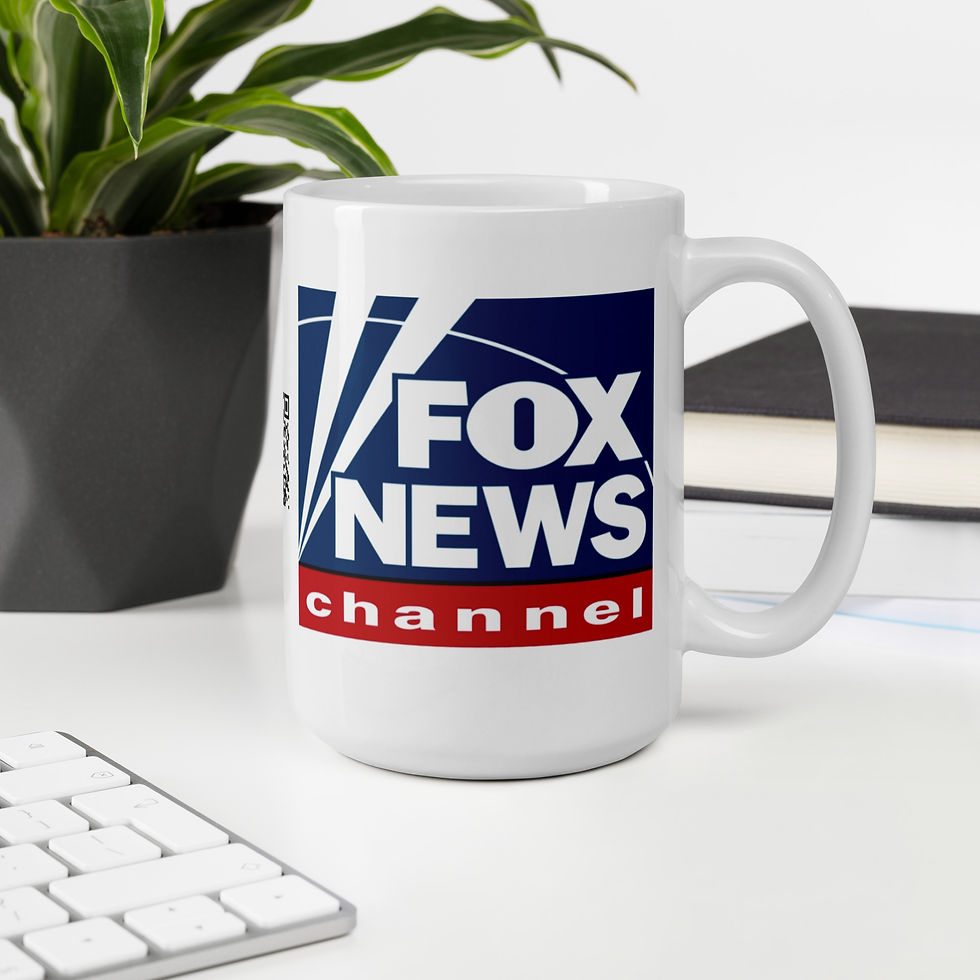 Miniatura: Fox News Channel White Glossy Coffee Tea Mug