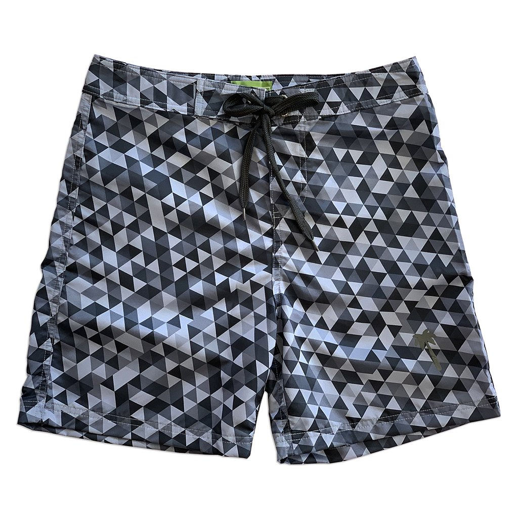 Sustainable Surf Geometric Grey 17" Boardshorts