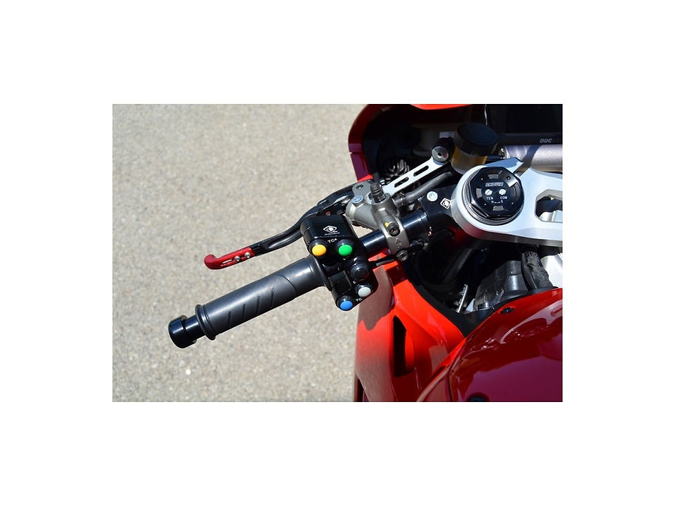 Thumbnail: Ducabike V4 ADJUSTABLE HANDLEBAR GP D. 53 MM. OFF SET 15 MM.