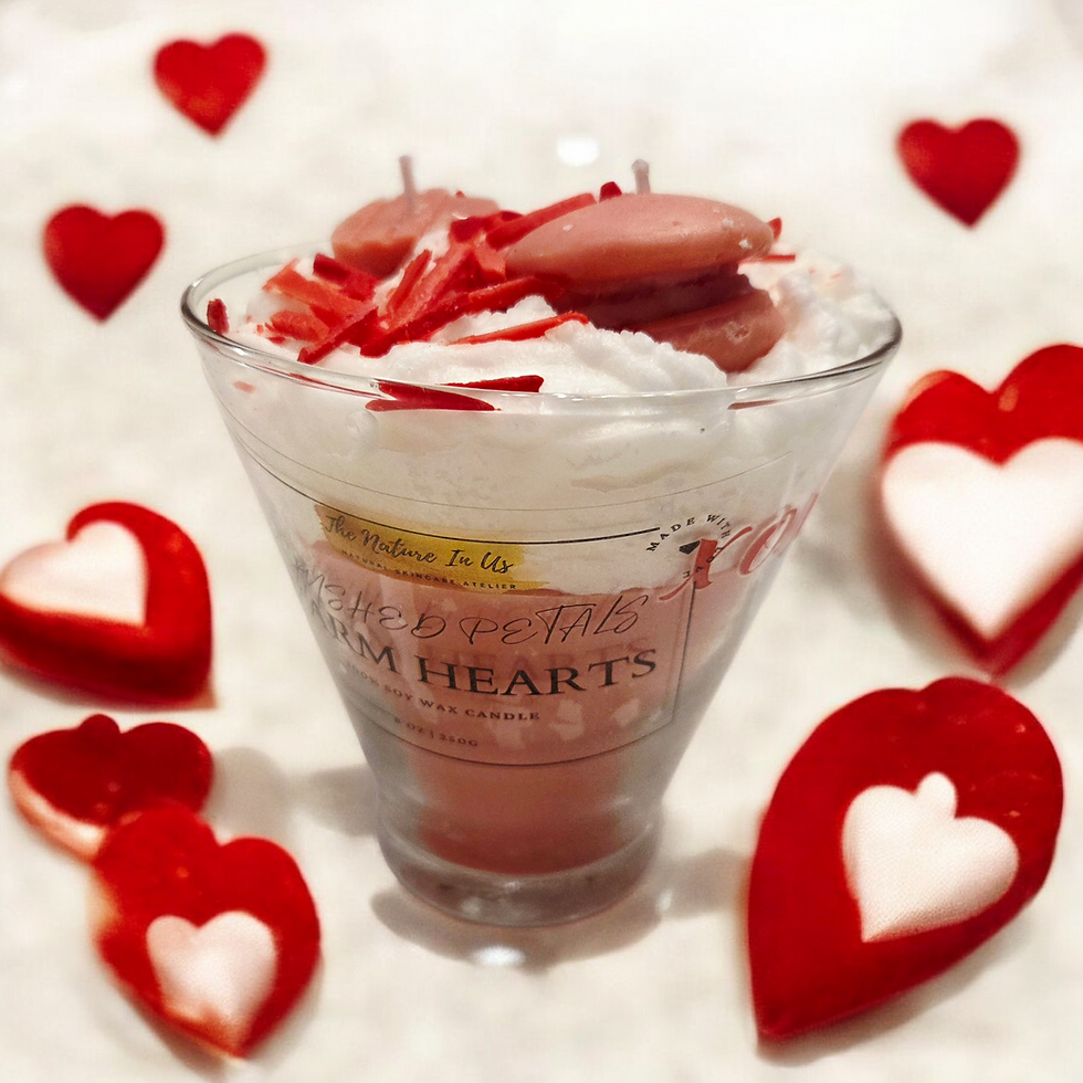 Rose Petals Warm Hearts Soy Wax Candle