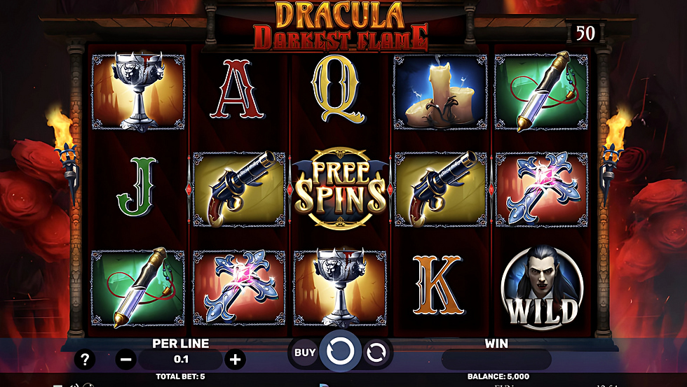 Tela de Dracula Darkest Flame