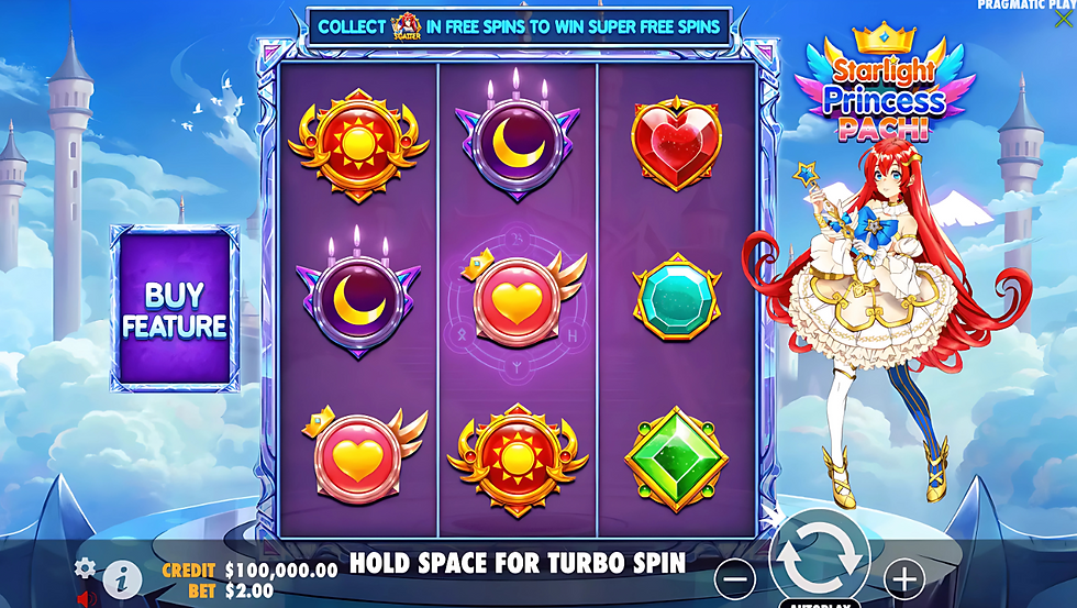 Tela de Starlight Princess Pachi