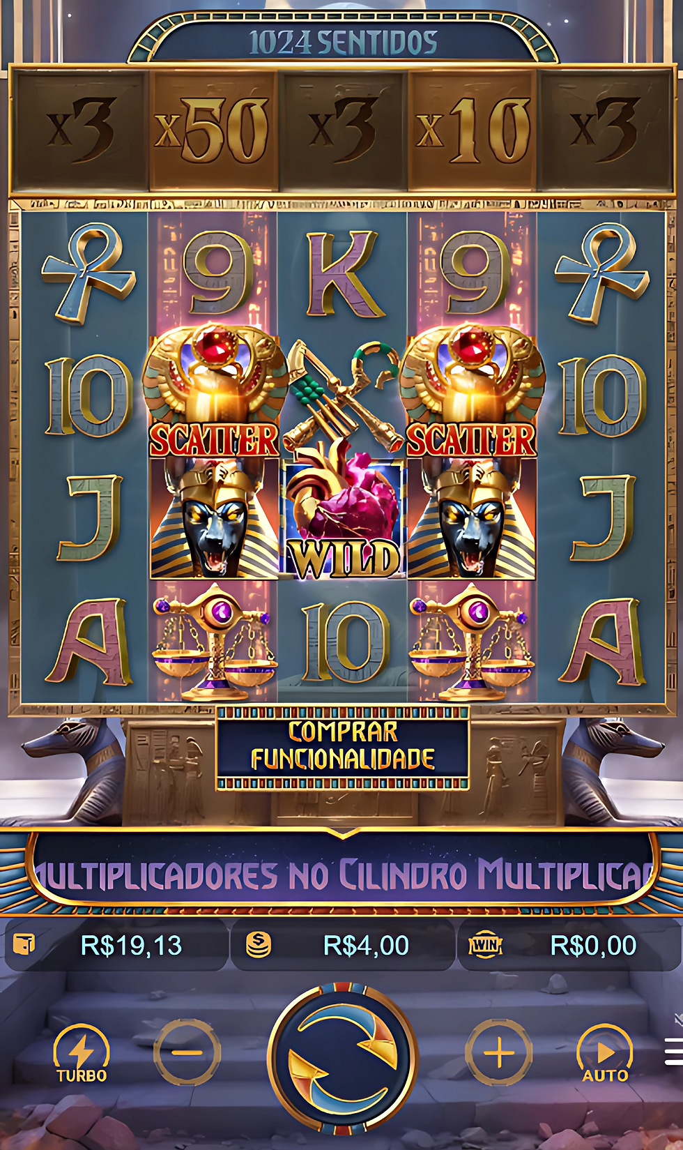 Tela do jogo Anubis Wrath