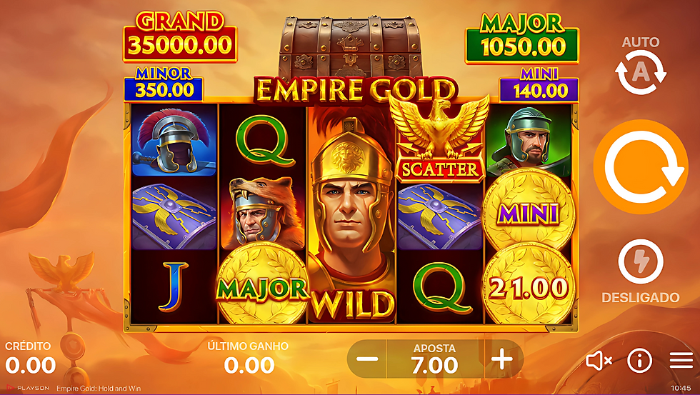 Tela de Empire Gold: Hold and Win