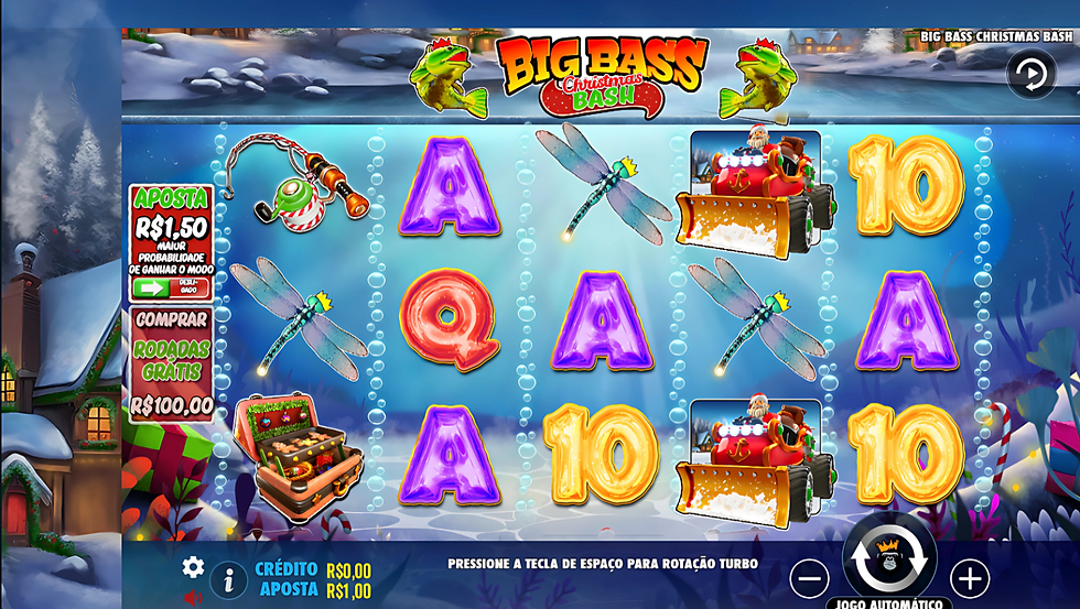 Tela do jogo Big Bass Christmas Bash