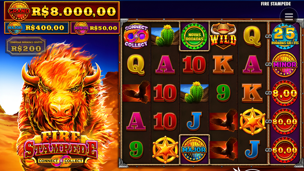 Tela de Fire Stampede