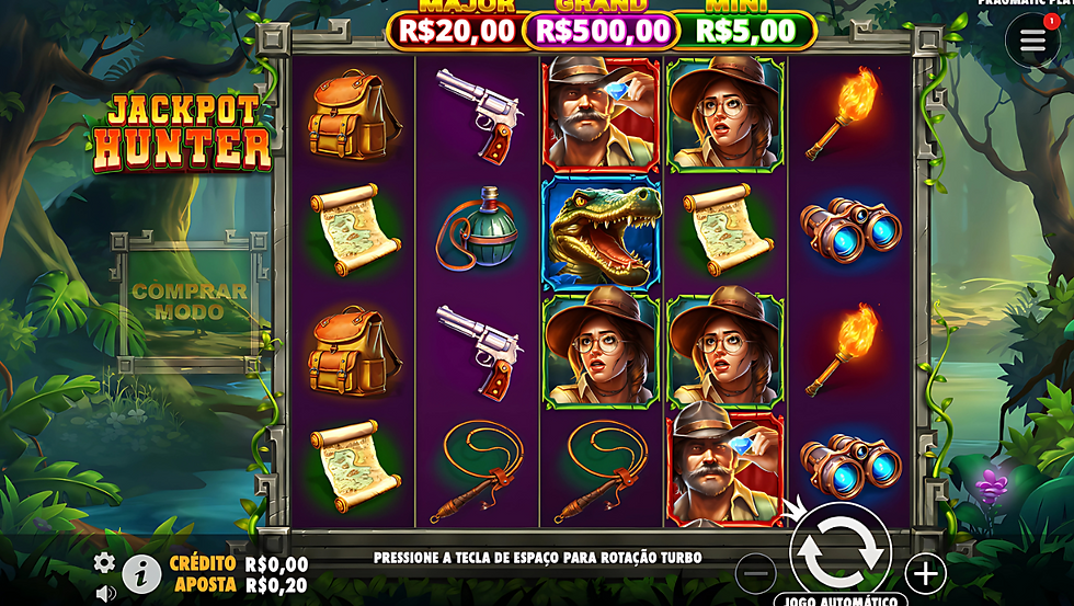 Tela de Jackpot Hunter