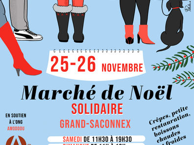 Stand CCH au Marché de Noël Solidaire de l’association Amoddou | Les 25 et 26 novembre 2023