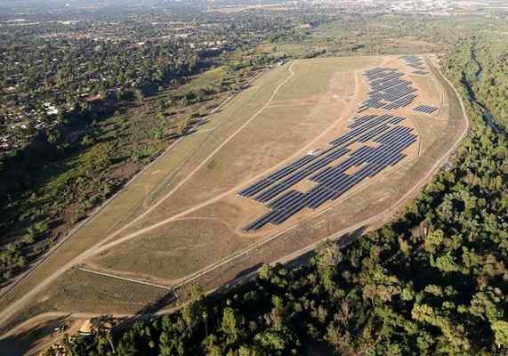 Riverside’s Tequesquite Solar Project is built on the city’s former 125-acre landfill that features enough solar panels to power 2,250 homes.