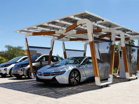 BMW Unveils Solar Carport to Compliment its i3 and i8 EVs