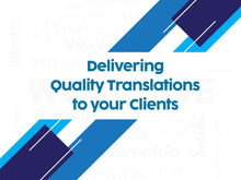 Delivering Quality Translations to your Clients