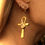 Thumbnail: BASTET ANKH EARRINGS
