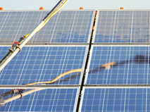 Nettoyage panneaux photovoltaïques - pellicule de pollen- Agilys Services
